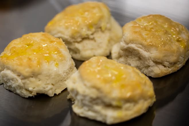 4 toasted Buttermilk Biscuits