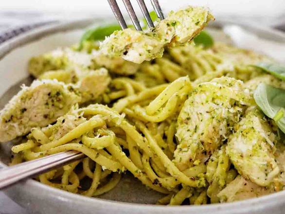 Pesto Chicken Linguine Pasta