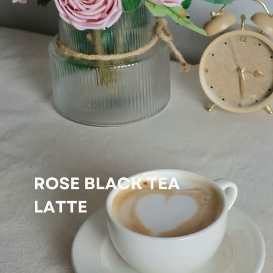 Rose Black Tea Latte