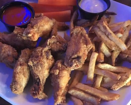 Chicken Wings with Fresh Cut Fries