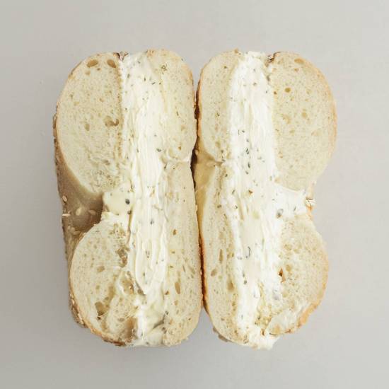 Herb & Garlic Cream Cheese Bagel