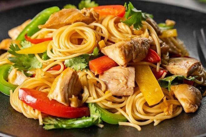 Spaghetti avec de la viande