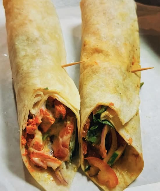 Chicken tikka wrap