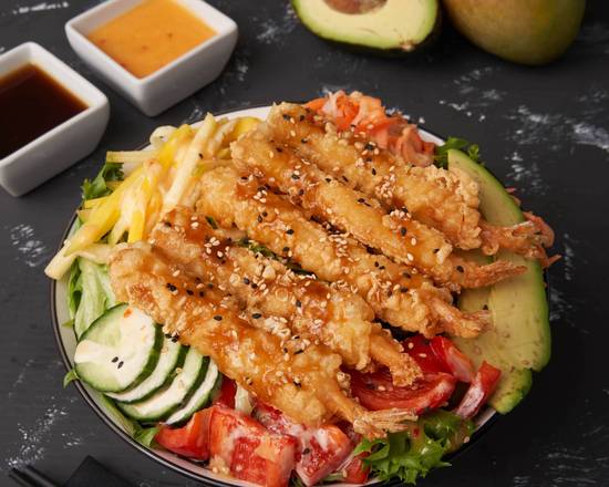 Poké Crevette Tempura/ Shrimp Tempura Poké / Poke Tôm Tempura