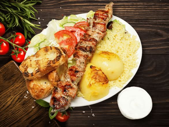 Pork Souvlaki Dinner
