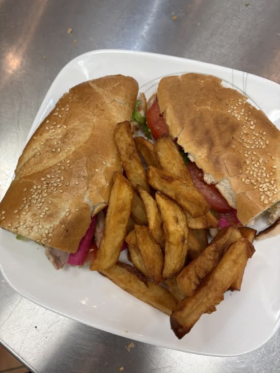 Sandwich panini poulet&frite