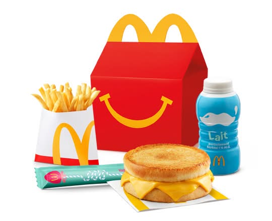 Joyeux festin sandwich fromage fondant - P frites [510-620 Cal]
