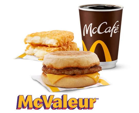Trio McValeur Saucisse McMuffin [530.0 Cal]