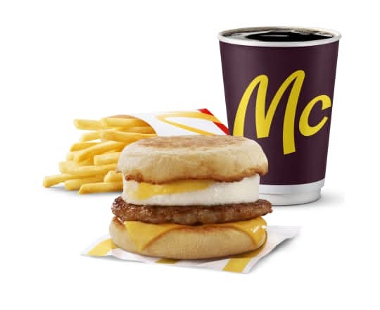 Trio Saucisse McMuffin avec oeuf [670.0 Cal]