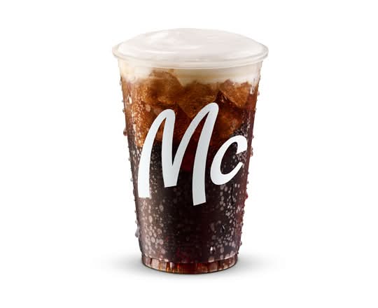 Coke tourbillon de fraise, format moyen [280.0 Cal]