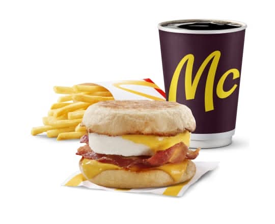 Trio Bacon McMuffin avec œuf [550.0 Cal]
