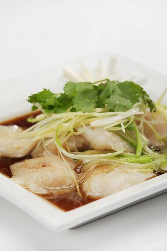 T. Poisson Vapeur Au Gingembre Échalotes Avec Riz Blanc/Ginger Shallot Steamed Fish W/ White Rice