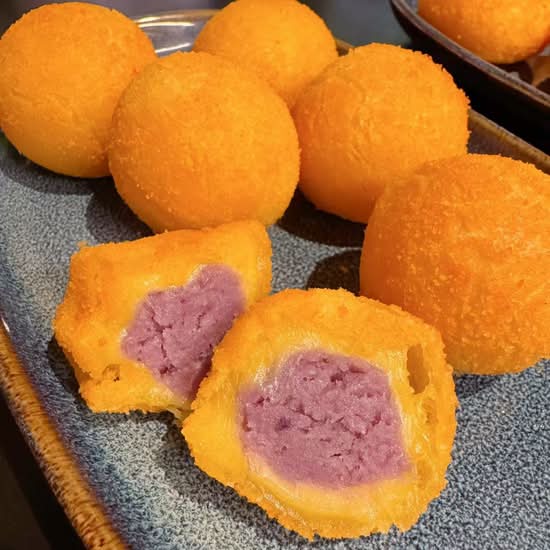 Crispy Taro & Sweet Potato Bites