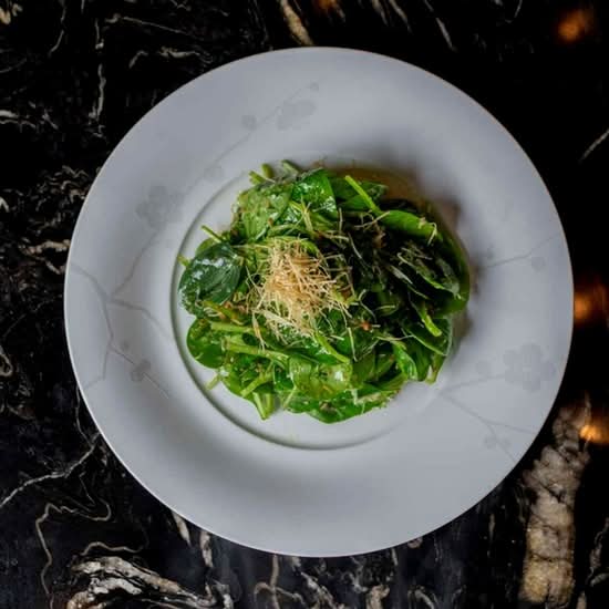 Baby Spinach Salad Dry Miso