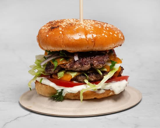 Smashed Double Veal Patty Burger