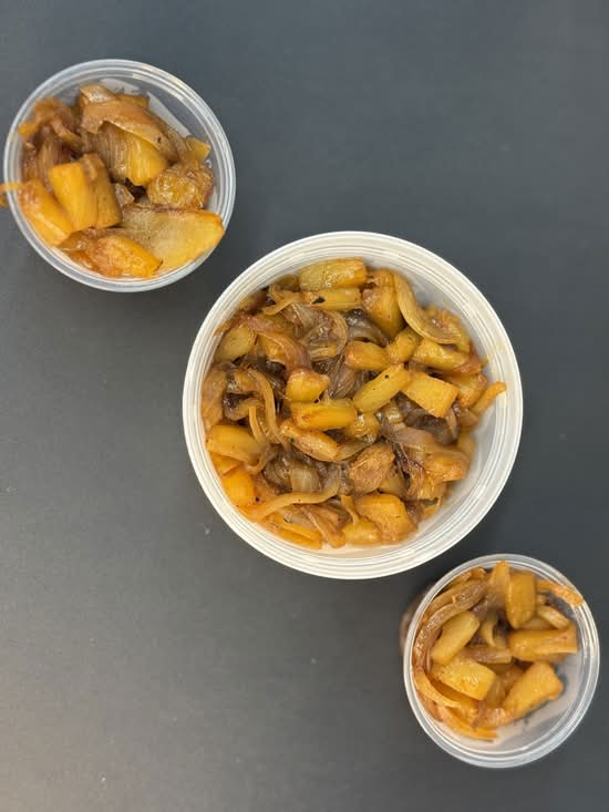 Grilled Onions with Pineapple