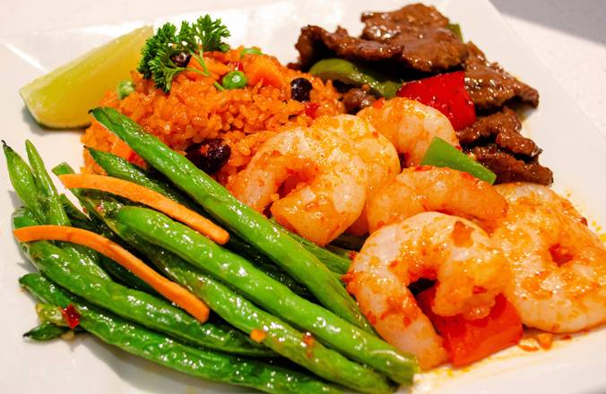 Combo 3: 2 Meat + 1 Vegetable + Rice or Noodle