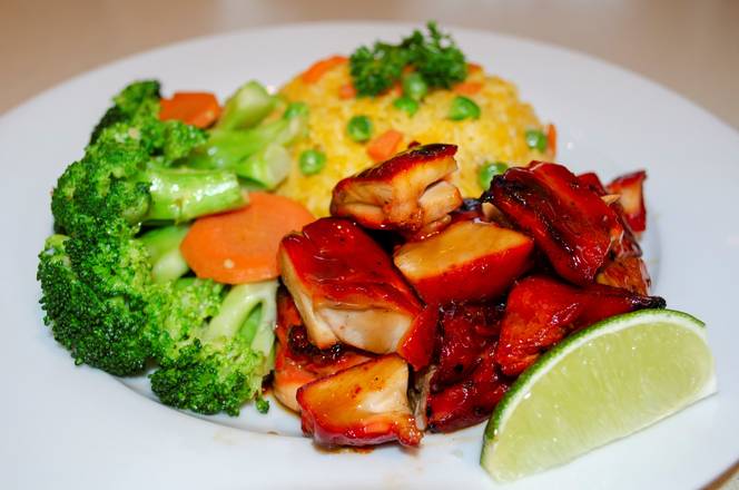Combo 1: 1 Meat + 1 Vegetable + Rice or Noodle