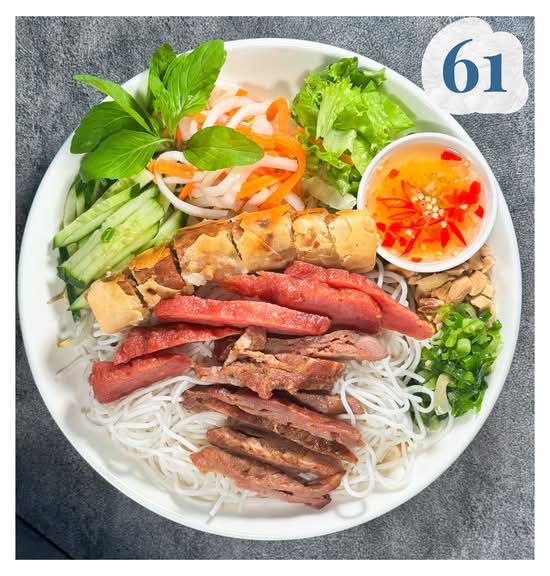 61. Bun Thit Nuong Nem Nuong Cha Gio