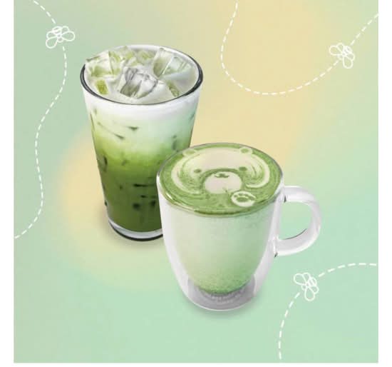 Iced Honey Oat Matcha Latte