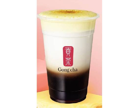 Fresh Milk Tea with Creme Brulee