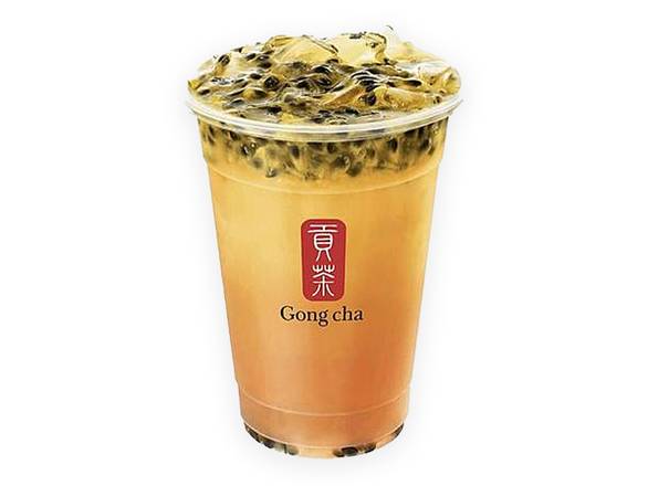 B34 - Mango Passionfruit Green Tea w. Pearls