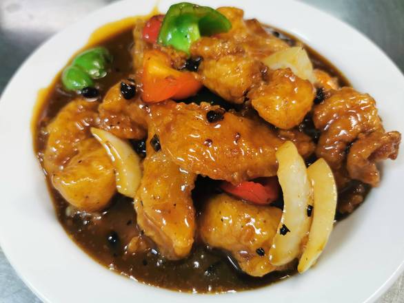 Fish with Black Bean Sauce