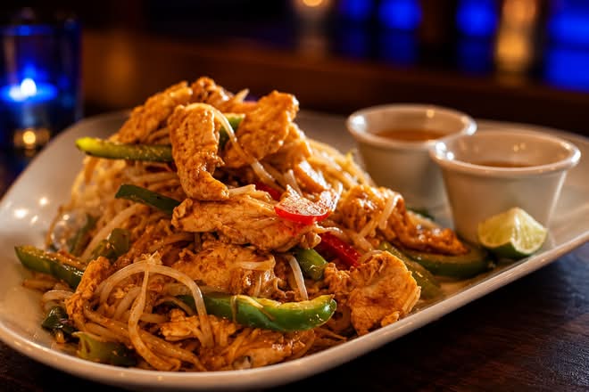 Pad thaï au poulet / Chicken Pad Thai