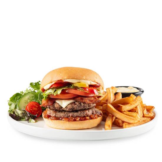 Burger géant piquant