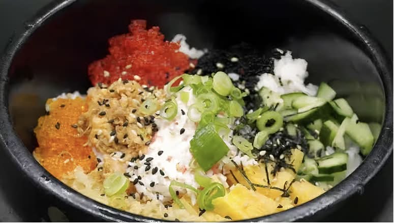 Hot Stone Bibimbap (Seafood)