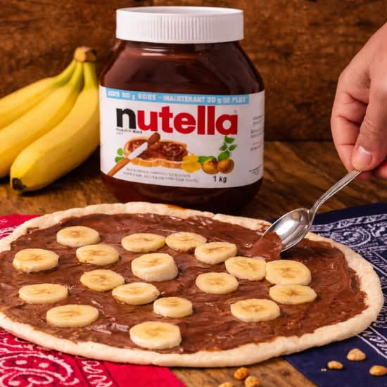 Nutella & Banana Manousheh