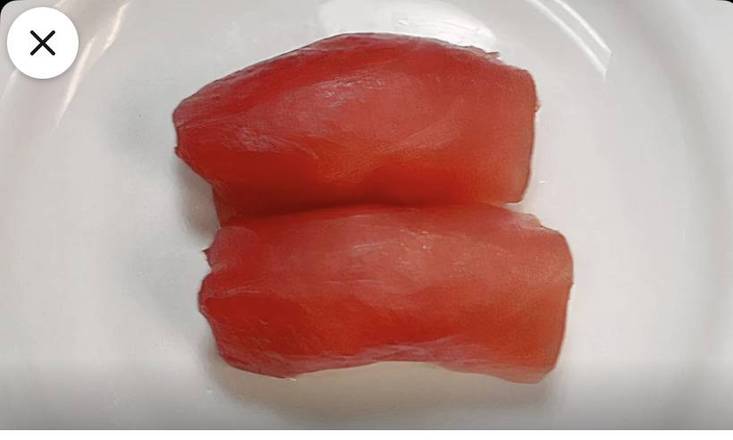 19 . Nigiri Thon Rouge (2 pièces)  / Red Tuna Nigiri (2 pieces)