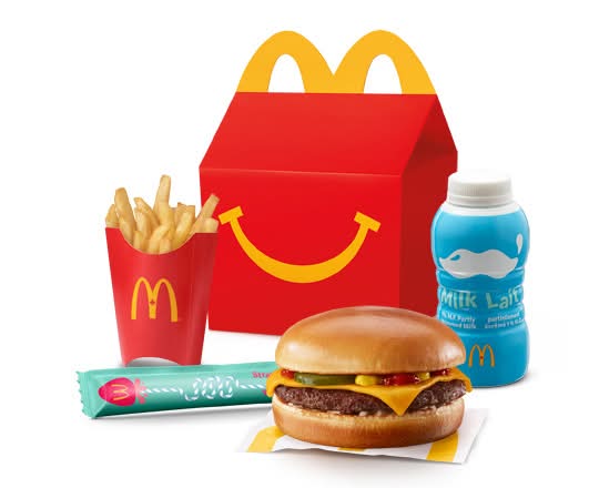 Happy Meal Cheeseburger with Mini Fries [440-550 Cals]