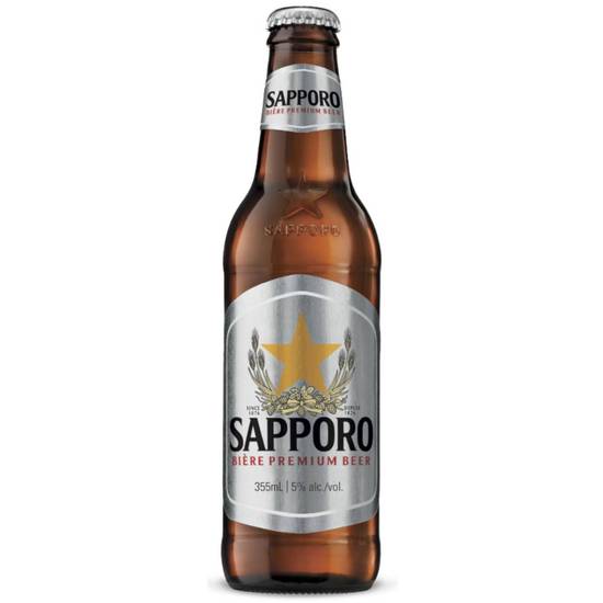 Sapporo, 355mL bottle beer (5.00%25 ABV)