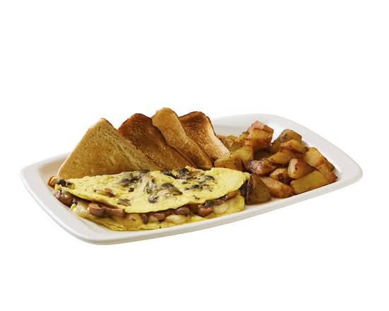 Mushroom Swiss Omelette