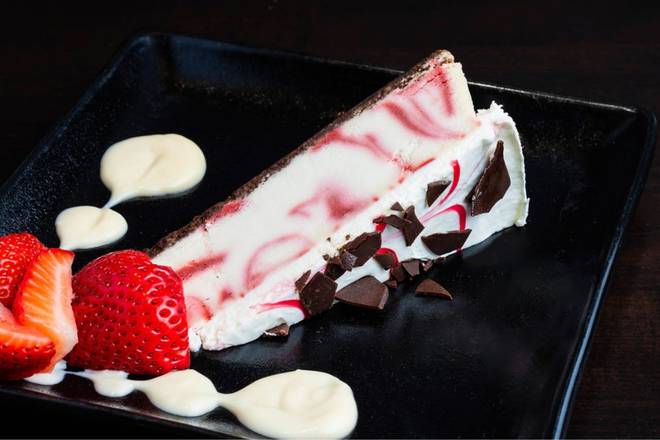 Strawberry Champagne Cheesecake