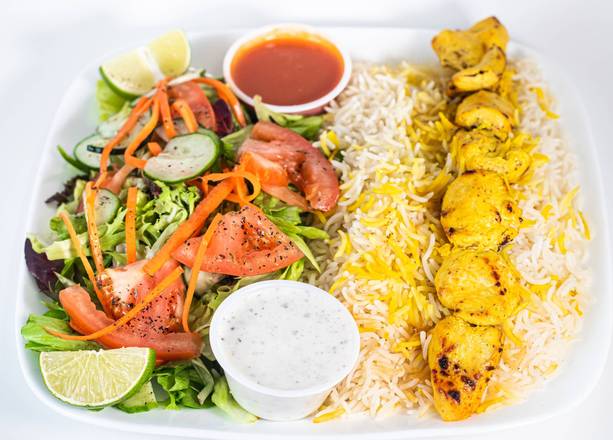 Chicken Kebab with Rice
