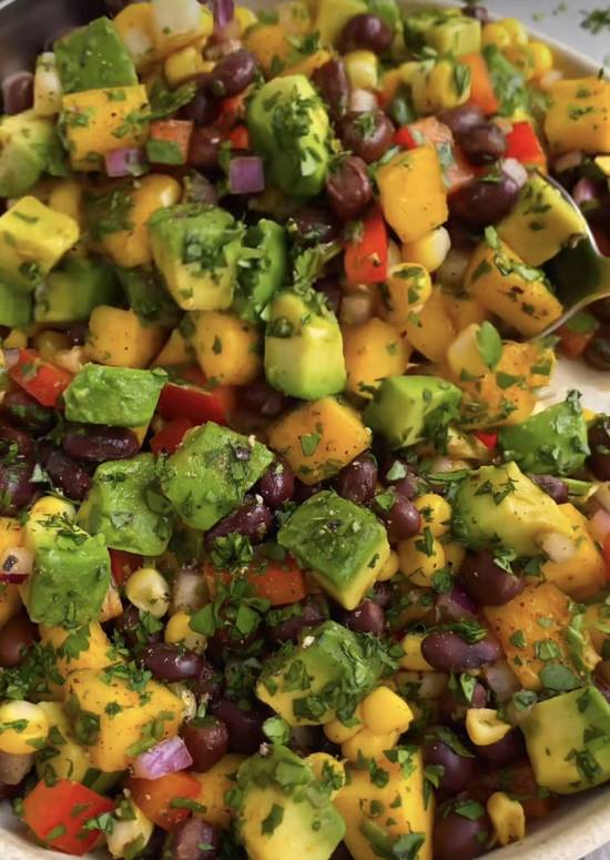 Black Beans Mango Avocado Salad