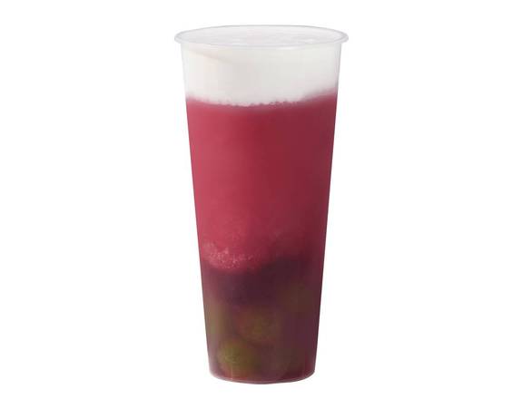 Grape Green Tea With Cheese Foam
