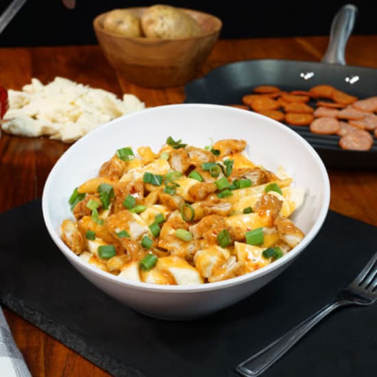 Petite poutine extrême au poulet / Petite poutine extrême au poulet