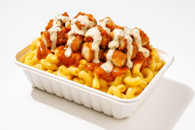 3. Loaded Chicken Mac & Cheese