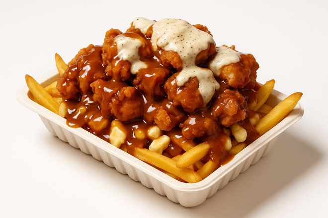 6. Loaded Chicken Poutine