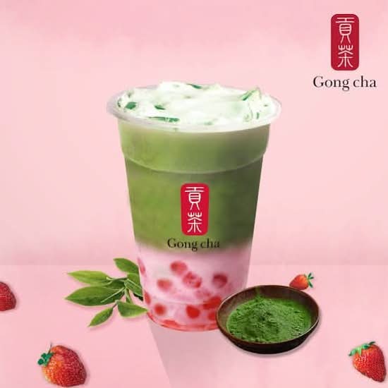 Strawberry Matcha Latte