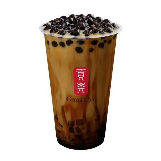 Brown Sugar Oolong Milk Tea with Pearls