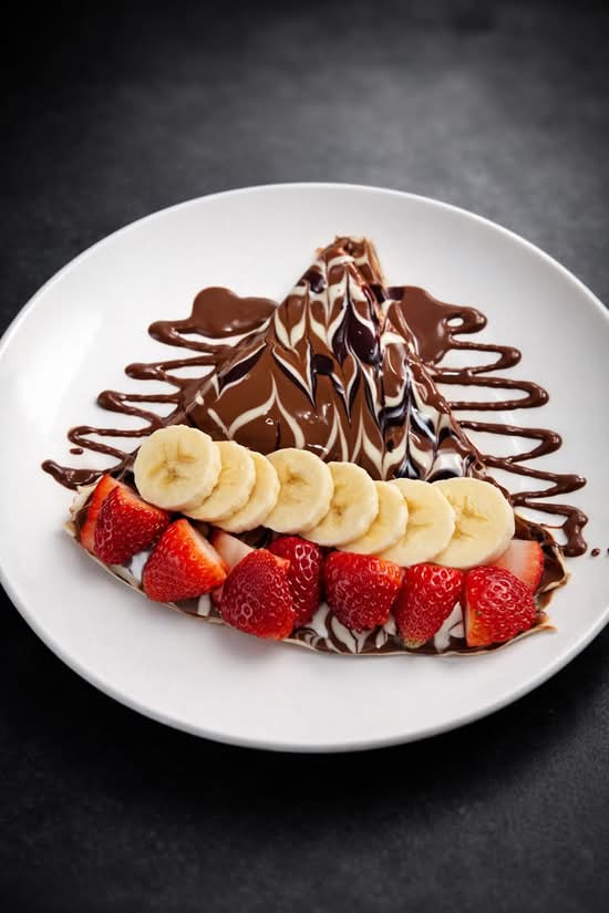 Strawberry Banana Crepe