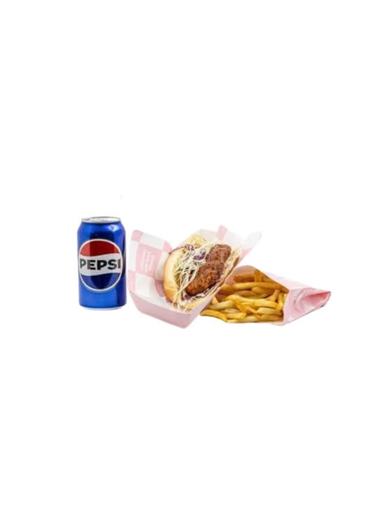#4-Pork Katsu Japa Hot Dog Combo