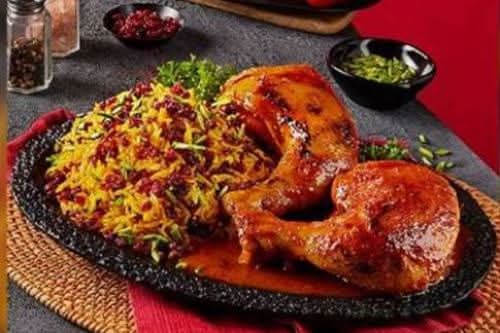Baked Chicken Leg(2 Pcs) with Berry Rice Combo/ زرشک پلو با مرغ (ران)