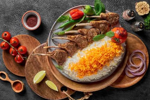 Lamb Rack Kebab Combo/ شیشلیک