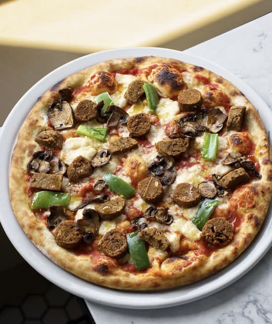 Plant-Based Sausage Pizza