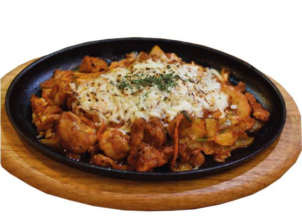 Stir-fried Bul Dak (Fire Chicken with Cheese)